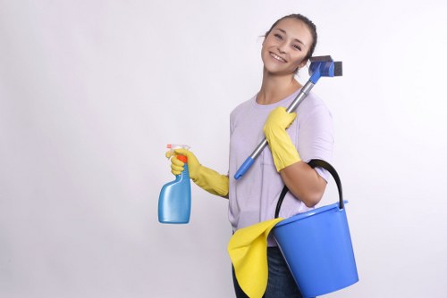 Deep cleaning in progress for residential space in Shoredich