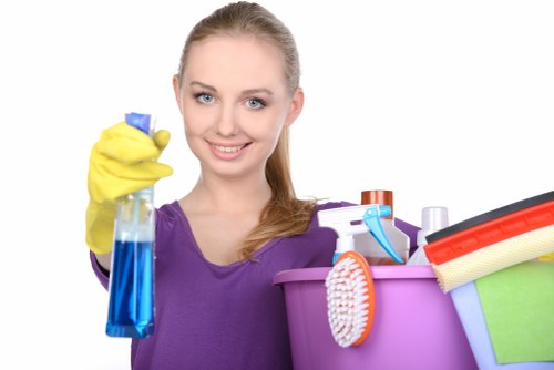 Eco-friendly cleaning solutions in action