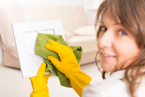 Eco-friendly cleaning products used in after builders cleaning